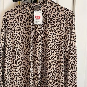 Leopard Print Blouse